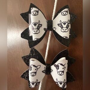 Cow hair  bow